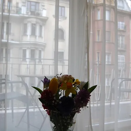 Downtown With Balcony & Optional Garage & Restaurant In The Building Budapest